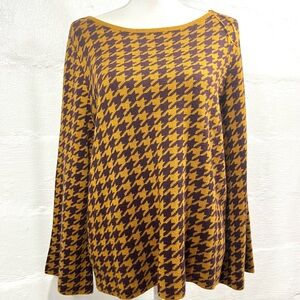 ANN TAYLOR HOUNDSTOOTH SWEATER NEW WITH TAG (365)